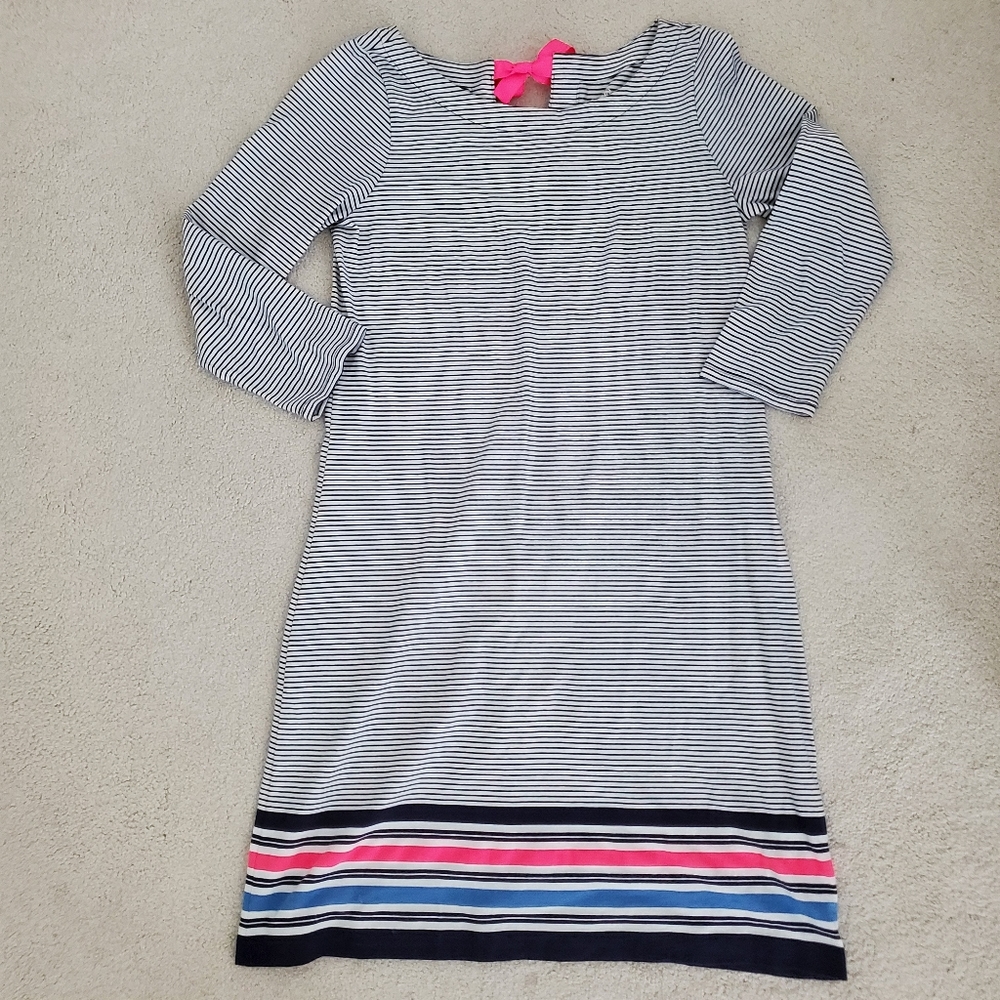 Lilly Pulitzer Noelle Dress in True Navy Bayside Stripe Engineered szS - Picture 13 of 16